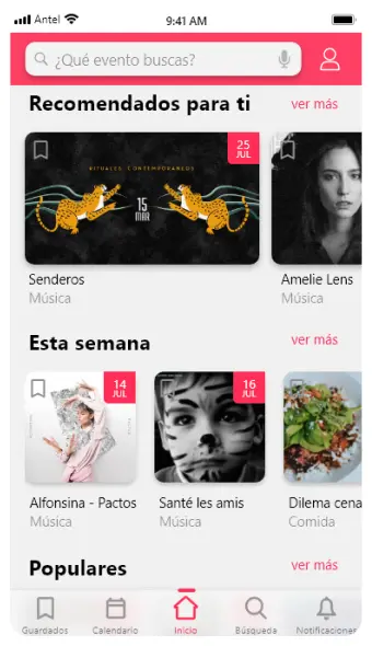 inicio eventy app
