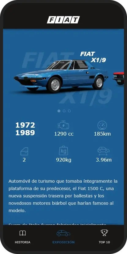 inicio azul fiat app