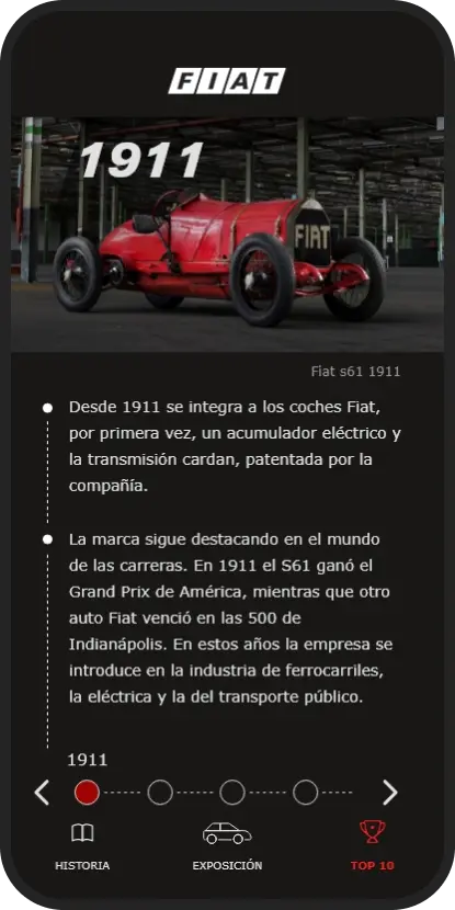 cronología fiat app