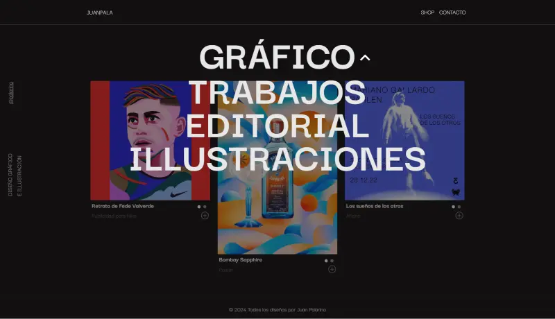 categorías palarino portfolio personal