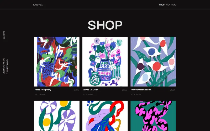 shop palarino portfolio personal