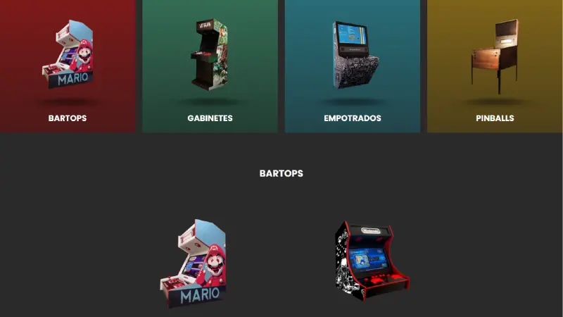 menu taurus arcade